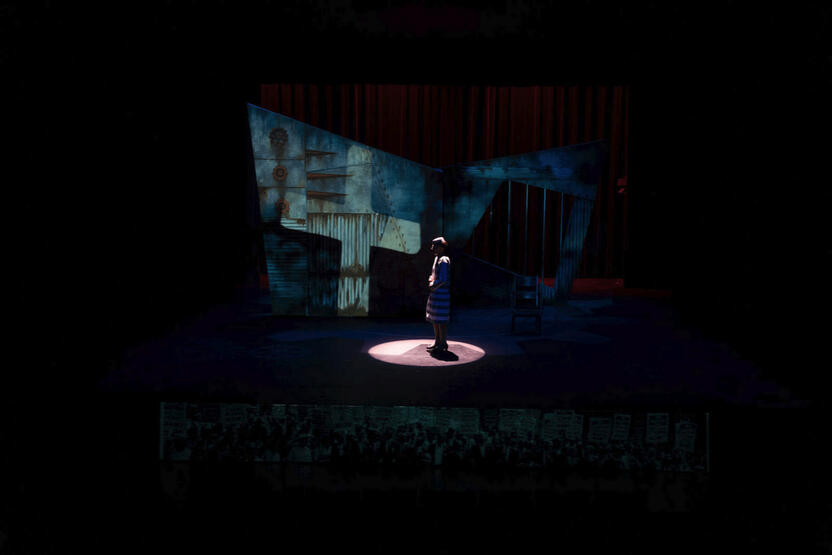 Machinal - Projection Designer, Photo by Javier R. Sotres